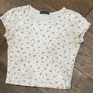 Brandy flower pattern crop top